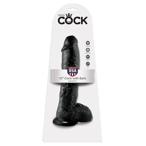 King Cock 10 Inch Cock With Balls by Pipedream Products - Realistic Dildos