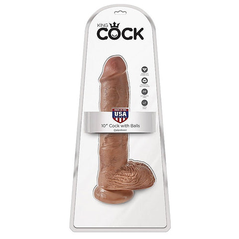 King Cock 10 Inch Cock With Balls by Pipedream Products - Realistic Dildos