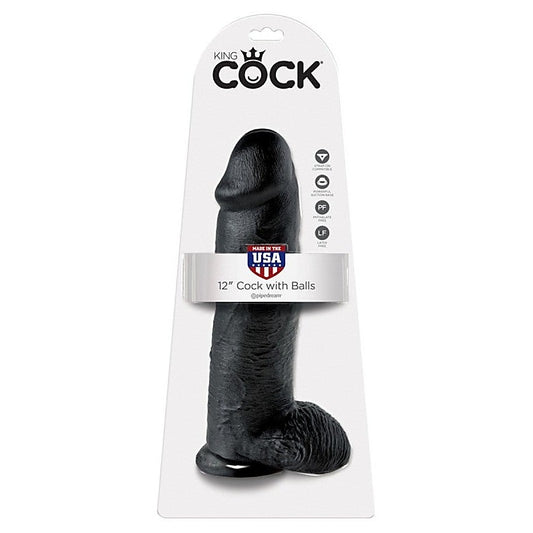 King Cock 12 inch Cock With Balls