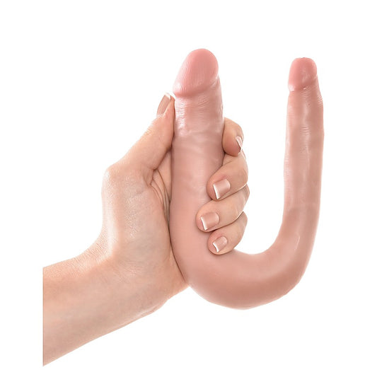 King Cock U Shaped Double Trouble Realistic Dildo Flesh