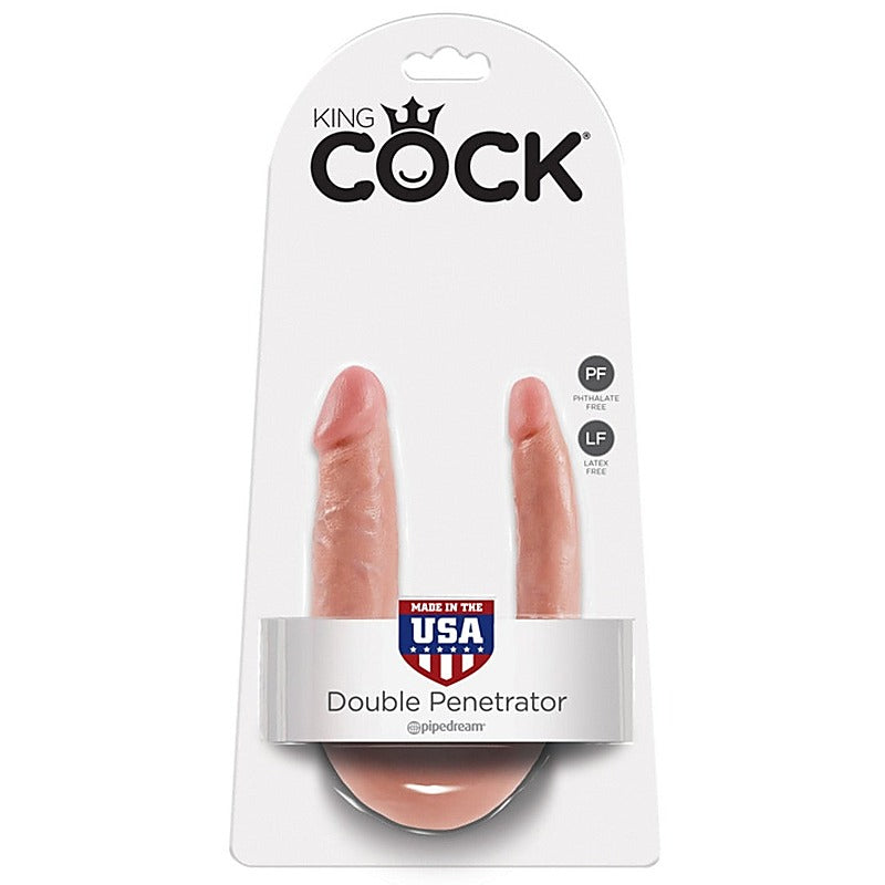 King Cock Double Trouble Realistic Dildo - Double Ender