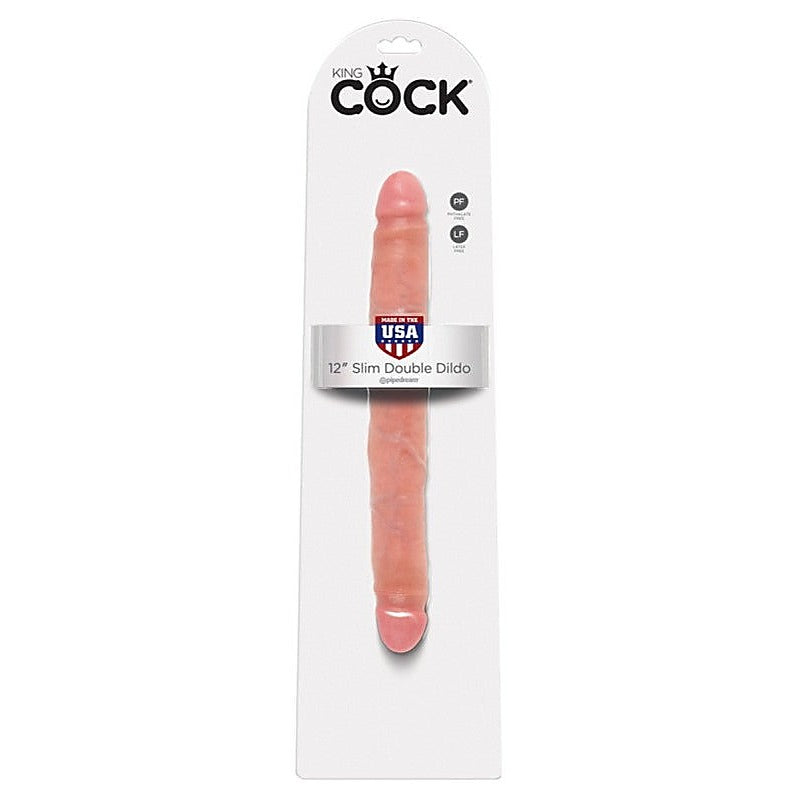 King Cock 12 Inch Slim Double Ender by Pipedream Products - Double Ender