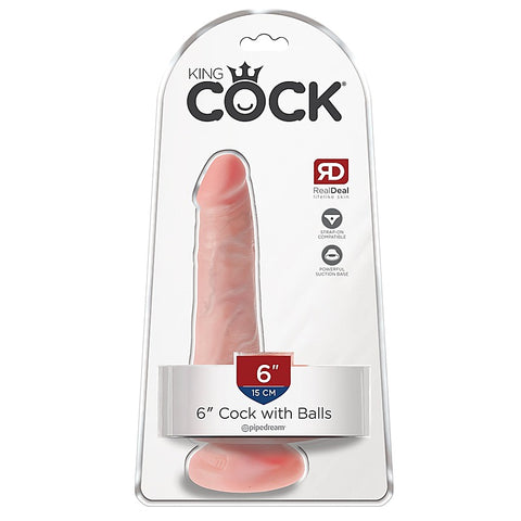King Cock 6 Inch Cock with Balls by Pipedream Products - Realistic Dildos