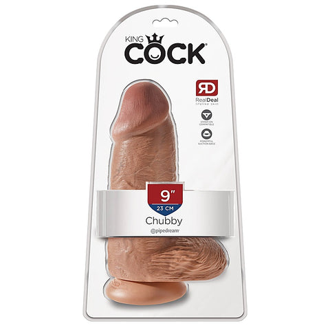 Premium King Cock Chubby 9 Inch Realistic Dildo - Realistic Dildos