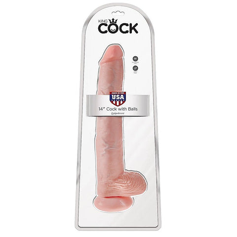 King Cock 14 Inch Cock with Balls by Pipedream Products - Realistic Dildos