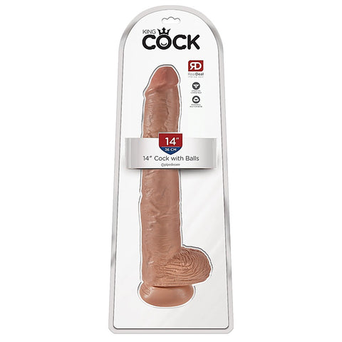 King Cock 14 Inch Cock with Balls by Pipedream Products - Realistic Dildos