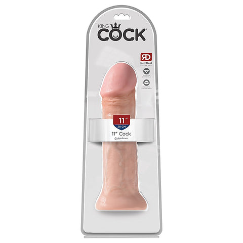 King Cock Suction Cup Base Realistic Dildo Flesh - Realistic Dildos