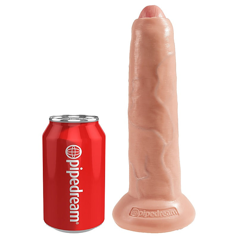 King Cock Uncut Lifelike with Foreskin Realistic Dildo - Realistic Dildos