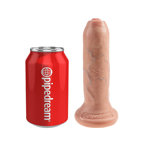 King Cock Uncut Lifelike with Foreskin Realistic Dildo - Realistic Dildos