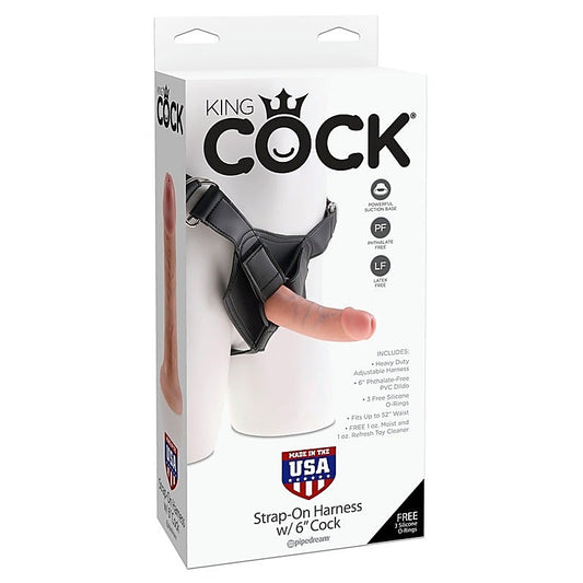 King Cock Strap-On Harness with Realistic Cock Flesh