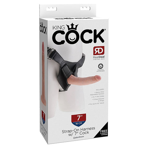 King Cock Strap-On Harness with Realistic Cock Flesh