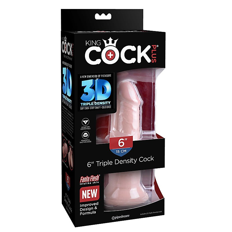 King Cock Plus Triple Density Realistic Feel Dildo - Realistic Dildos