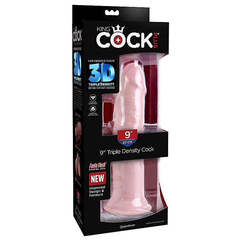 King Cock Plus Triple Density Realistic Feel Dildo - Realistic Dildos