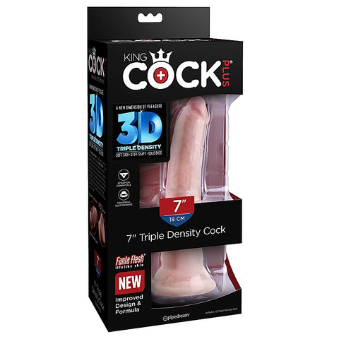 King Cock Plus Triple Density Realistic Feel Dildo - Realistic Dildos
