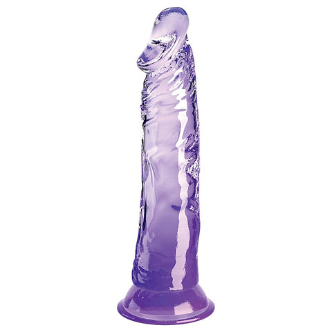King Cock Clear 8 Inch Realistic Pleasure Dildo - Realistic Dildos