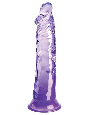 King Cock Clear 8 Inch Realistic Pleasure Dildo - Realistic Dildos