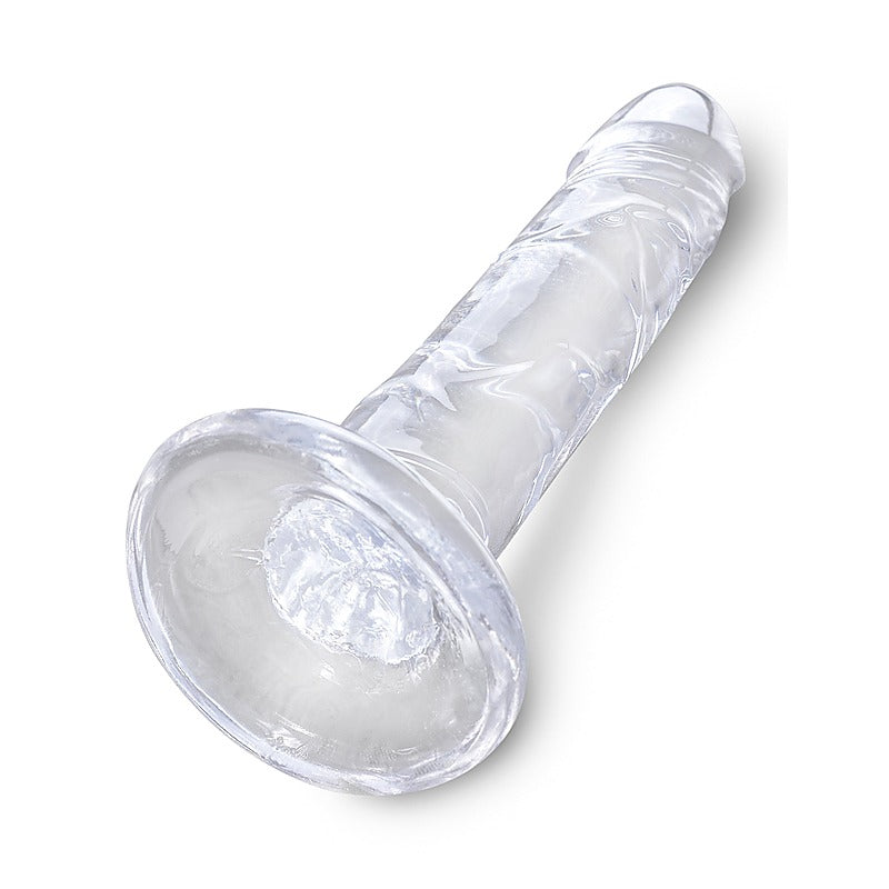 King Cock Clear Realistic Cock With Suction Cup Base - Realistic Dildos