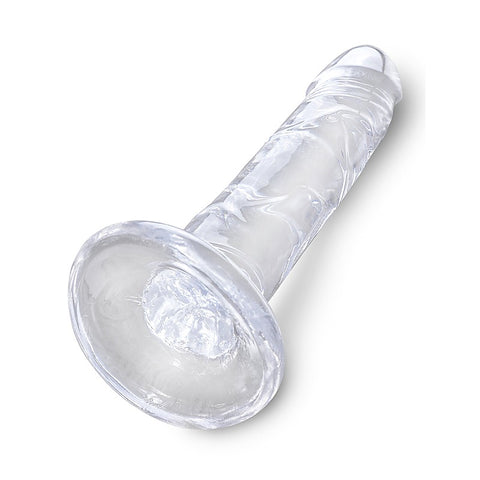 King Cock Clear Realistic Cock With Suction Cup Base - Realistic Dildos