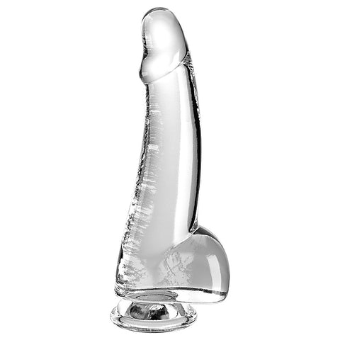 King Cock Clear Cock with Balls by Pipedream Products - Realistic Dildos