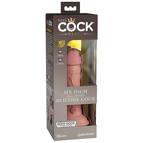 King Cock Elite - Dual-Density Silicone Dildo for Pleasure - Realistic Dildos
