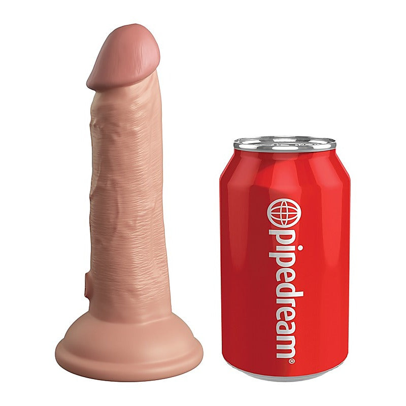 King Cock Elite 6" Vibrating Silicone Dual Density Cock - Vibrating Dildos