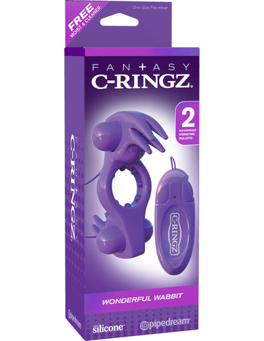 Pipedream Fantasy C-Ringz Wonderful Wabbit Cock Ring - Vibrating Cock Rings