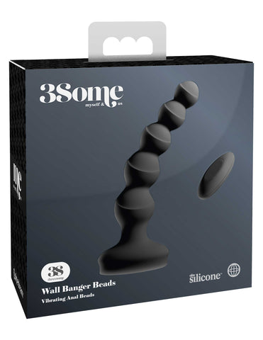 Pipedream 3Some Wall Banger Vibrating Anal Beads - Anal Beads and Balls