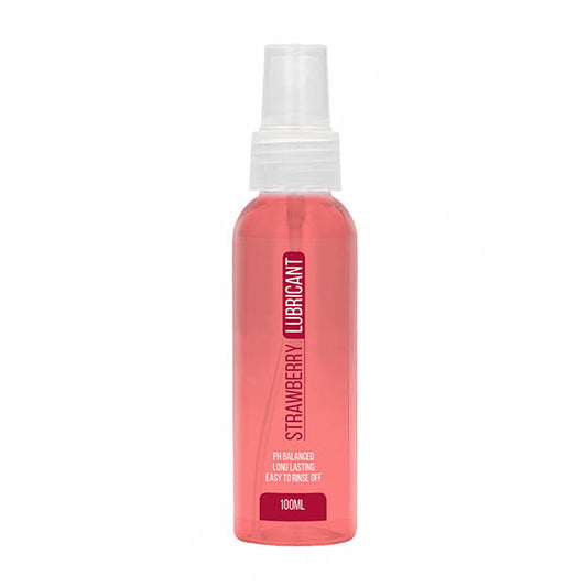 Shots Toys Pharmquests Strawberry Flavoured Water Based Lubricant 100ml - Water Based Lubes