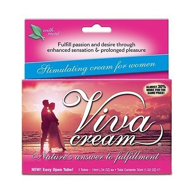 Viva Cream 10ml 3 Pack by Swiss Navy Lubricants - Delay and Excite Sprays