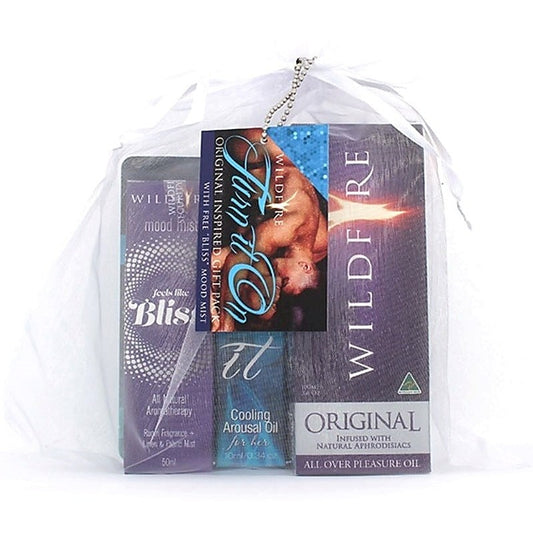 Wildfire Turn it On Black Gift Pack - Delay and Excite Sprays