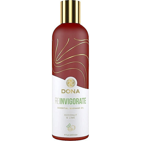 Dona Essential Massage Oil 120ml Reinvigorate - Delay and Excite Sprays