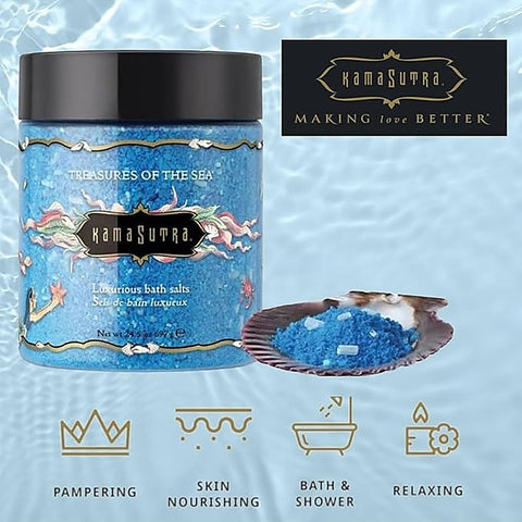 Luxury Bathing Salts - Treasures Of The Sea by Kama Sutra - Bath and Intimate Fragrances