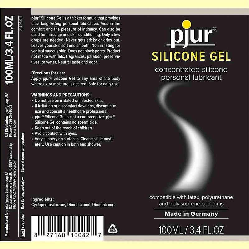 Pjur Gel Silicone Personal Lubricant - Silicone Based Lubes
