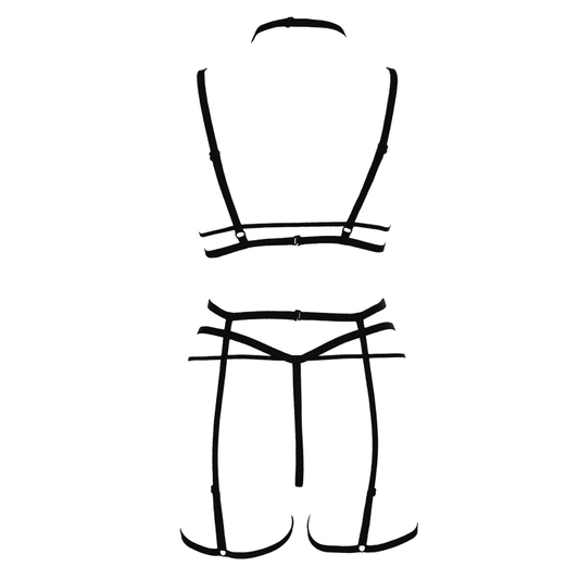 Muse Soft Cup Lace Triangle Womens Bralette Black - Her Fetish