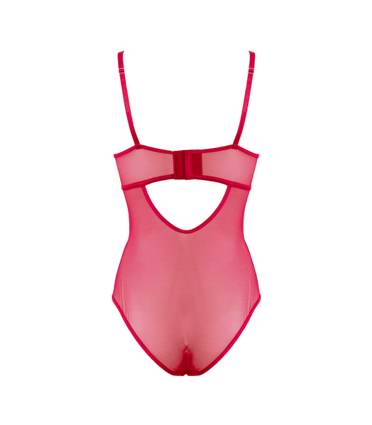 Muse Lingerie BDSM Play Sexy Womens Bodysuit Red - Her Fetish