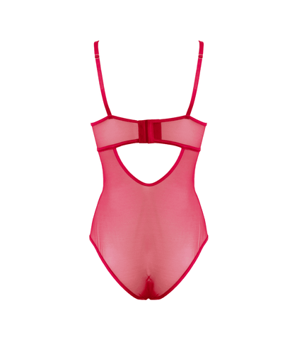 Muse Lingerie BDSM Play Sexy Womens Bodysuit Red - Her Fetish