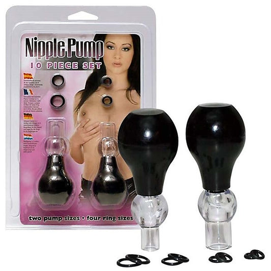Nipple Pump 10 Piece Set - Breast and Nipple Toys