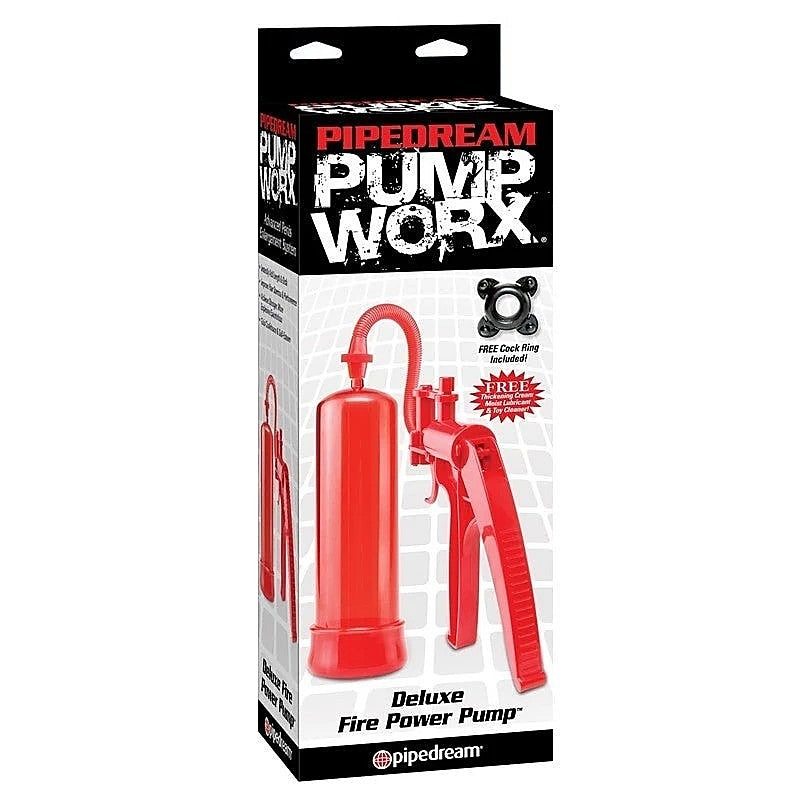 Pump Worx Deluxe Fire Penis Enlargement Pump - Pumps, Extenders and Sleeves