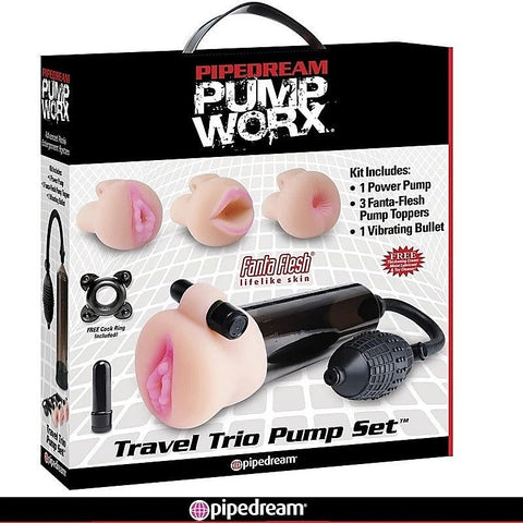 Pump Worx Male Sex Toys Accessory Kit by Pipedream Products - Pumps, Extenders and Sleeves