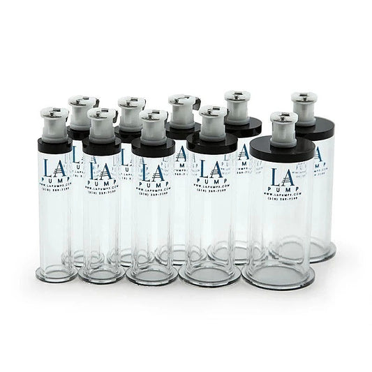 LA Pump Nipple Enhancement Cylinders - Sold as Pair - Breast and Nipple Toys