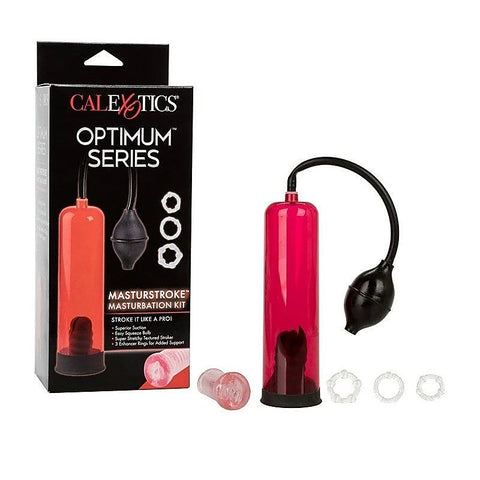 Optimum Series Masturstroke Masturbation Kit - Pumps, Extenders and Sleeves