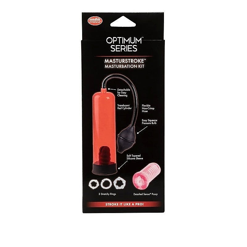 Optimum Series Masturstroke Masturbation Kit - Pumps, Extenders and Sleeves