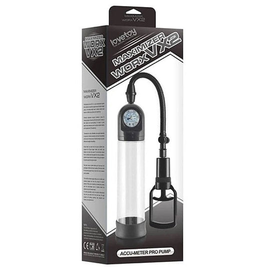 Maximizer Worx VX2 Accu-Meter Pro Pump with Silicone Sleeve - Pumps, Extenders and Sleeves