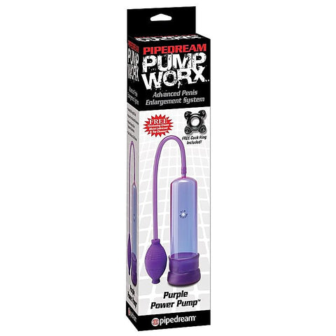 Pump Worx Purple Power Pump by Pipedream Products - Penis Pumps And Stretchers