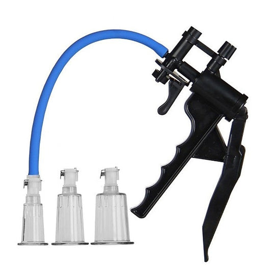 LuvPump Clitoris Enhancement System Set - Nipple and Clit Clamps