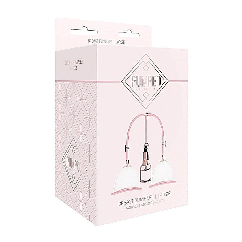 Pumped Breast Pump Set Rose by Shots Toys - Breast and Nipple Toys