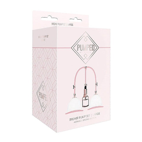 Pumped Breast Pump Set Rose by Shots Toys - Breast and Nipple Toys