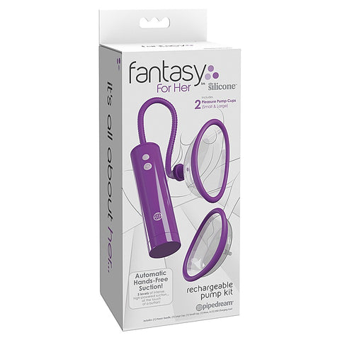 Fantasy For Her Rechargeable Pleasure Pump Kit - Pussy And Clit Toys