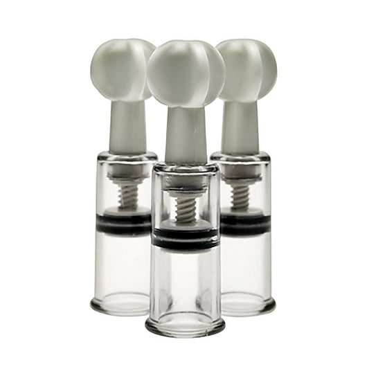 Max Twist Clit and Nipple Triple Sucker Set by XR Brands - Nipple and Clit Clamps