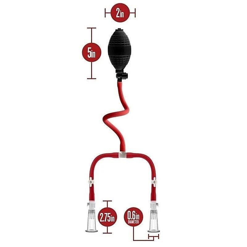 Temptasia Nipple Squeeze Pump System by Blush Novelties - Breast and Nipple Toys